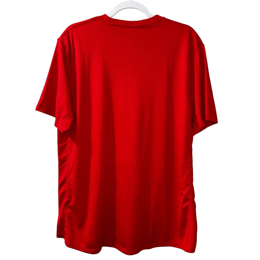 Nike Men's Dri-Fit T-Shirt Short Sleeve Red XL - Picture 4 of 5